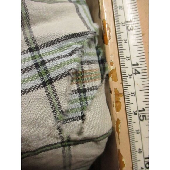 Vintage 1960's Sanforized Plaid Shirt Mens Small Washington Dee Cee Plaid Indy - Picture 8 of 9